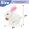 image:imageHopearl Walking Teddy Dog Interactive Electronic Pet Plush Toy Puppy Woof and Moving Animated Nodding Head Gifts for Toddlers Birthday Brown 7Carrot BunnyWhite