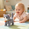 image:imageHopearl Walking Teddy Dog Interactive Electronic Pet Plush Toy Puppy Woof and Moving Animated Nodding Head Gifts for Toddlers Birthday Brown 7CatGray