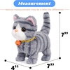 image:imageHopearl Walking Teddy Dog Interactive Electronic Pet Plush Toy Puppy Woof and Moving Animated Nodding Head Gifts for Toddlers Birthday Brown 7CatGray