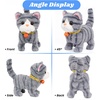 image:imageHopearl Walking Teddy Dog Interactive Electronic Pet Plush Toy Puppy Woof and Moving Animated Nodding Head Gifts for Toddlers Birthday Brown 7CatGray
