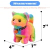 image:imageHopearl Walking Teddy Dog Interactive Electronic Pet Plush Toy Puppy Woof and Moving Animated Nodding Head Gifts for Toddlers Birthday Brown 7CatRainbow