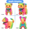 image:imageHopearl Walking Teddy Dog Interactive Electronic Pet Plush Toy Puppy Woof and Moving Animated Nodding Head Gifts for Toddlers Birthday Brown 7CatRainbow