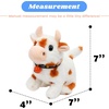 image:imageHopearl Walking Teddy Dog Interactive Electronic Pet Plush Toy Puppy Woof and Moving Animated Nodding Head Gifts for Toddlers Birthday Brown 7CowBrown