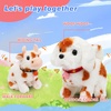 image:imageHopearl Walking Teddy Dog Interactive Electronic Pet Plush Toy Puppy Woof and Moving Animated Nodding Head Gifts for Toddlers Birthday Brown 7CowBrown