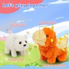 image:imageHopearl Walking Teddy Dog Interactive Electronic Pet Plush Toy Puppy Woof and Moving Animated Nodding Head Gifts for Toddlers Birthday Brown 7Dinosaur