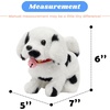 image:imageHopearl Walking Teddy Dog Interactive Electronic Pet Plush Toy Puppy Woof and Moving Animated Nodding Head Gifts for Toddlers Birthday Brown 7DogBlack Point