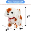 image:imageHopearl Walking Teddy Dog Interactive Electronic Pet Plush Toy Puppy Woof and Moving Animated Nodding Head Gifts for Toddlers Birthday Brown 7DogBrown Point