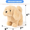 image:imageHopearl Walking Teddy Dog Interactive Electronic Pet Plush Toy Puppy Woof and Moving Animated Nodding Head Gifts for Toddlers Birthday Brown 7DogBrown