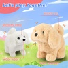 image:imageHopearl Walking Teddy Dog Interactive Electronic Pet Plush Toy Puppy Woof and Moving Animated Nodding Head Gifts for Toddlers Birthday Brown 7DogBrown