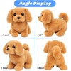 image:imageHopearl Walking Teddy Dog Interactive Electronic Pet Plush Toy Puppy Woof and Moving Animated Nodding Head Gifts for Toddlers Birthday Brown 7DogDark Brown