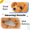 image:imageHopearl Walking Teddy Dog Interactive Electronic Pet Plush Toy Puppy Woof and Moving Animated Nodding Head Gifts for Toddlers Birthday Brown 7DogDark Brown