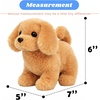 image:imageHopearl Walking Teddy Dog Interactive Electronic Pet Plush Toy Puppy Woof and Moving Animated Nodding Head Gifts for Toddlers Birthday Brown 7DogDark Brown