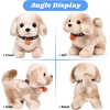 image:imageHopearl Walking Teddy Dog Interactive Electronic Pet Plush Toy Puppy Woof and Moving Animated Nodding Head Gifts for Toddlers Birthday Brown 7DogLight Brown Point
