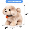 image:imageHopearl Walking Teddy Dog Interactive Electronic Pet Plush Toy Puppy Woof and Moving Animated Nodding Head Gifts for Toddlers Birthday Brown 7DogLight Brown Point