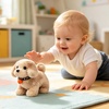image:imageHopearl Walking Teddy Dog Interactive Electronic Pet Plush Toy Puppy Woof and Moving Animated Nodding Head Gifts for Toddlers Birthday Brown 7DogLight Brown Point
