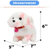 image:imageHopearl Walking Teddy Dog Interactive Electronic Pet Plush Toy Puppy Woof and Moving Animated Nodding Head Gifts for Toddlers Birthday Brown 7DogPink Point