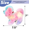 image:imageHopearl Walking Teddy Dog Interactive Electronic Pet Plush Toy Puppy Woof and Moving Animated Nodding Head Gifts for Toddlers Birthday Brown 7DogRainbow