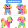 image:imageHopearl Walking Teddy Dog Interactive Electronic Pet Plush Toy Puppy Woof and Moving Animated Nodding Head Gifts for Toddlers Birthday Brown 7DogStraight Rainbow