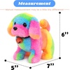 image:imageHopearl Walking Teddy Dog Interactive Electronic Pet Plush Toy Puppy Woof and Moving Animated Nodding Head Gifts for Toddlers Birthday Brown 7DogStraight Rainbow