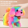 image:imageHopearl Walking Teddy Dog Interactive Electronic Pet Plush Toy Puppy Woof and Moving Animated Nodding Head Gifts for Toddlers Birthday Brown 7DogStraight Rainbow