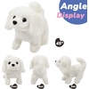 image:imageHopearl Walking Teddy Dog Interactive Electronic Pet Plush Toy Puppy Woof and Moving Animated Nodding Head Gifts for Toddlers Birthday Brown 7DogWhite
