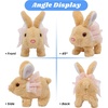 image:imageHopearl Walking Teddy Dog Interactive Electronic Pet Plush Toy Puppy Woof and Moving Animated Nodding Head Gifts for Toddlers Birthday Brown 7Dress BunnyBrown