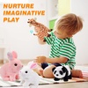 image:imageHopearl Walking Teddy Dog Interactive Electronic Pet Plush Toy Puppy Woof and Moving Animated Nodding Head Gifts for Toddlers Birthday Brown 7Giraffe