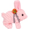 image:imageHopearl Walking Teddy Dog Interactive Electronic Pet Plush Toy Puppy Woof and Moving Animated Nodding Head Gifts for Toddlers Birthday Brown 7LED Ears Carrot BunnyPink