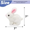 image:imageHopearl Walking Teddy Dog Interactive Electronic Pet Plush Toy Puppy Woof and Moving Animated Nodding Head Gifts for Toddlers Birthday Brown 7LED Ears BunnyPink