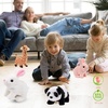 image:imageHopearl Walking Teddy Dog Interactive Electronic Pet Plush Toy Puppy Woof and Moving Animated Nodding Head Gifts for Toddlers Birthday Brown 7Panda