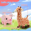 image:imageHopearl Walking Teddy Dog Interactive Electronic Pet Plush Toy Puppy Woof and Moving Animated Nodding Head Gifts for Toddlers Birthday Brown 7PigPink