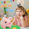 image:imageHopearl Walking Teddy Dog Interactive Electronic Pet Plush Toy Puppy Woof and Moving Animated Nodding Head Gifts for Toddlers Birthday Brown 7PigPink