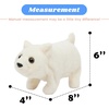 image:imageHopearl Walking Teddy Dog Interactive Electronic Pet Plush Toy Puppy Woof and Moving Animated Nodding Head Gifts for Toddlers Birthday Brown 7Polar Bear