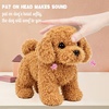 image:imageHopearl Walking Teddy Dog Interactive Electronic Pet Plush Toy Puppy Woof and Moving Animated Nodding Head Gifts for Toddlers Birthday Brown 7Teddy Dog