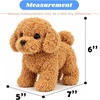image:imageHopearl Walking Teddy Dog Interactive Electronic Pet Plush Toy Puppy Woof and Moving Animated Nodding Head Gifts for Toddlers Birthday Brown 7Teddy Dog