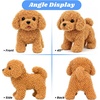 image:imageHopearl Walking Teddy Dog Interactive Electronic Pet Plush Toy Puppy Woof and Moving Animated Nodding Head Gifts for Toddlers Birthday Brown 7Teddy Dog