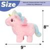 image:imageHopearl Walking Teddy Dog Interactive Electronic Pet Plush Toy Puppy Woof and Moving Animated Nodding Head Gifts for Toddlers Birthday Brown 7UnicornPink