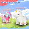 image:imageHopearl Walking Teddy Dog Interactive Electronic Pet Plush Toy Puppy Woof and Moving Animated Nodding Head Gifts for Toddlers Birthday Brown 7UnicornRainbow
