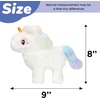image:imageHopearl Walking Teddy Dog Interactive Electronic Pet Plush Toy Puppy Woof and Moving Animated Nodding Head Gifts for Toddlers Birthday Brown 7UnicornWhite