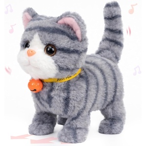 image:imageHopearl Walking Teddy Dog Interactive Electronic Pet Plush Toy Puppy Woof and Moving Animated Nodding Head Gifts for Toddlers Birthday Brown 7CatGray