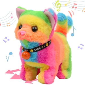 image:imageHopearl Walking Teddy Dog Interactive Electronic Pet Plush Toy Puppy Woof and Moving Animated Nodding Head Gifts for Toddlers Birthday Brown 7CatRainbow