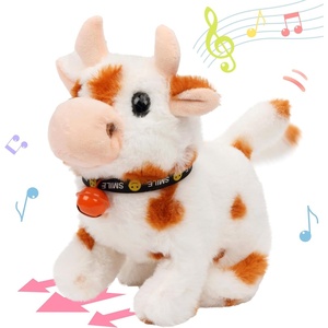 image:imageHopearl Walking Teddy Dog Interactive Electronic Pet Plush Toy Puppy Woof and Moving Animated Nodding Head Gifts for Toddlers Birthday Brown 7CowBrown