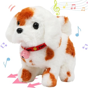 image:imageHopearl Walking Teddy Dog Interactive Electronic Pet Plush Toy Puppy Woof and Moving Animated Nodding Head Gifts for Toddlers Birthday Brown 7DogBrown Point