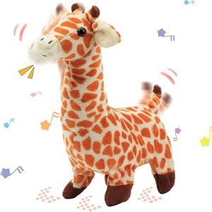 image:imageHopearl Walking Teddy Dog Interactive Electronic Pet Plush Toy Puppy Woof and Moving Animated Nodding Head Gifts for Toddlers Birthday Brown 7Giraffe