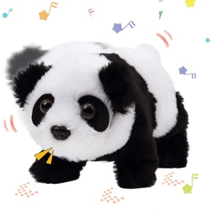 image:imageHopearl Walking Teddy Dog Interactive Electronic Pet Plush Toy Puppy Woof and Moving Animated Nodding Head Gifts for Toddlers Birthday Brown 7Panda
