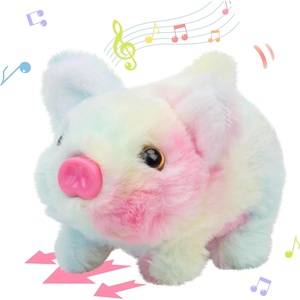 image:imageHopearl Walking Teddy Dog Interactive Electronic Pet Plush Toy Puppy Woof and Moving Animated Nodding Head Gifts for Toddlers Birthday Brown 7PigRainbow