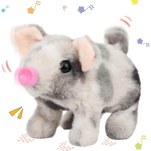 image:imageHopearl Walking Teddy Dog Interactive Electronic Pet Plush Toy Puppy Woof and Moving Animated Nodding Head Gifts for Toddlers Birthday Brown 7PigSpotted
