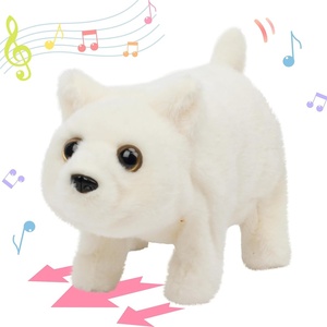 image:imageHopearl Walking Teddy Dog Interactive Electronic Pet Plush Toy Puppy Woof and Moving Animated Nodding Head Gifts for Toddlers Birthday Brown 7Polar Bear