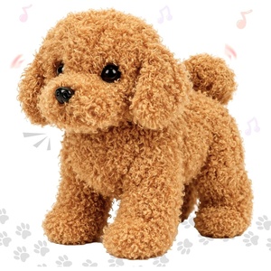 image:imageHopearl Walking Teddy Dog Interactive Electronic Pet Plush Toy Puppy Woof and Moving Animated Nodding Head Gifts for Toddlers Birthday Brown 7Teddy Dog