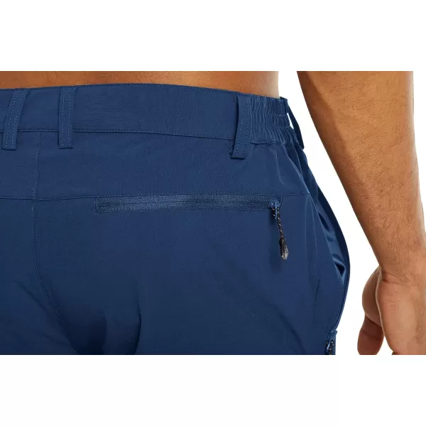 MAGNIVIT Mens Cargo Shorts with 5 Pockets 34 Below Knee Hiking Mountain Bike ShortsRoyal Blue